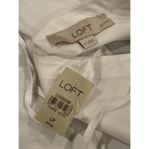 Loft NEW Women’s Sz LP White boho Hippie Belle Flared Sleeves NWT - Picture 4 of 5